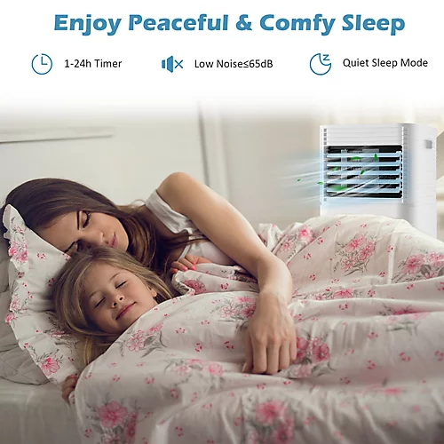 Costway 3-in-1 Portable Air Conditioner 7000 BTU Air Cooler W/ Fan & Dehumidifier Mode 4 Costway 3-in-1 Portable Air Conditioner 7000 BTU Air Cooler W/ Fan & Dehumidifier Mode - Image 4