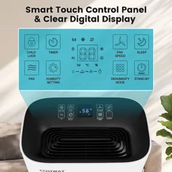 Costway 40L/Day Dehumidifier Electric Air De-Humidifier Portable Quiet Dehumidifier Home 7 Costway 40L/Day Dehumidifier Electric Air De-Humidifier Portable Quiet Dehumidifier Home -Diy costway 40l day dehumidifier electric air de humidifier portable quiet dehumidifier home6085650691994 04c MP