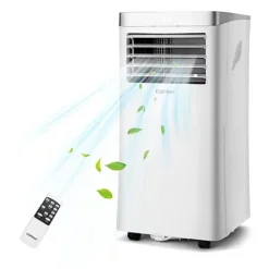 Costway Portable Air Conditioner 9000 BTU 4 In 1 Mobile Cooler Fan And Dehumidifier