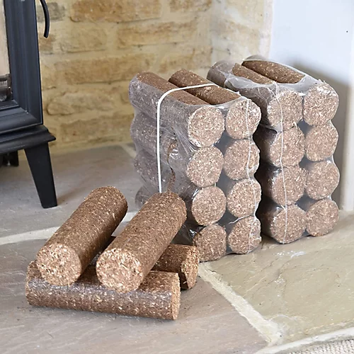 Ecoblaze Aspen Wood Briquettes 8 Pack 10kg Easy To Use And Long Burn Duration 2 Ecoblaze Aspen Wood Briquettes 8 Pack 10kg Easy To Use And Long Burn Duration - Image 2