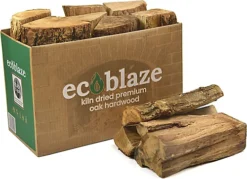Ecoblaze Kiln Dried Oak Firewood Ready To Burn Certified 20L Hardwood Logs
