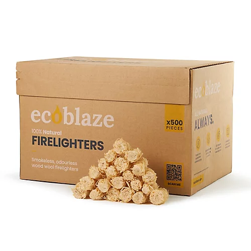 Ecoblaze Natural Firelighters 500 Box Wax Coated Instant Spruce Fire Starters 1 Ecoblaze Natural Firelighters 500 Box Wax Coated Instant Spruce Fire Starters