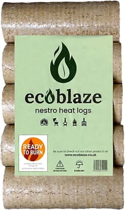 Ecoblaze Nestro Heat Logs 5 Pack 6kg Long Burn Duration And Easy To Handle