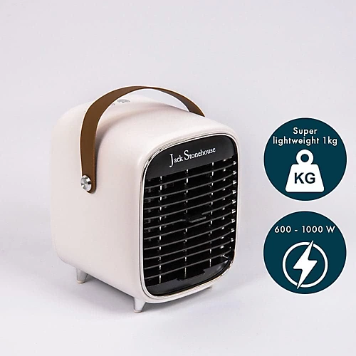 Energy Efficient 1000W Portable Space Heater White 2 Energy Efficient 1000W Portable Space Heater White - Image 2