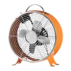 Essentials By Premier Orange Retro Desk Fan