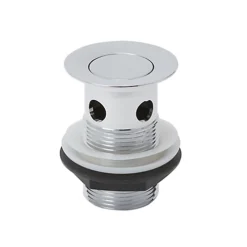 Flomasta Chrome-plated Slotted Captive Basin Waste - (Dia)46mm