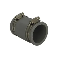 FloPlast FlexiFlo Grey Compression Adjustable Straight Waste Pipe Coupler (Dia)45mm