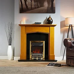 Focal Point Blenheim 2kW Brass Effect Electric Fire -Diy focal point blenheim 2kw brass effect electric fire5023539022027 01i BQ