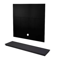 Focal Point Contemporary Granite Effect Back Panel & Hearth (W)1250mm (D)380mm