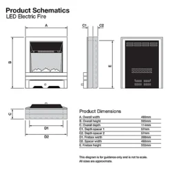 Focal Point Finsbury 2kW Chrome Effect Electric Fire -Diy focal point finsbury 2kw chrome effect electric fire5023539022317 01t