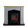 Focal Point Hurst Oak & Grey Electric Fire Suite