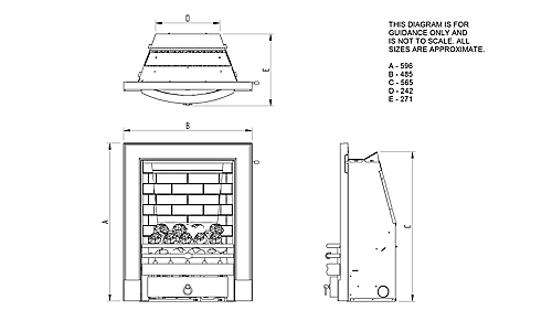 Focal Point Soho Full Depth Chrome Effect Slide Control Gas Fire 4 Focal Point Soho Full Depth Chrome Effect Slide Control Gas Fire - Image 4