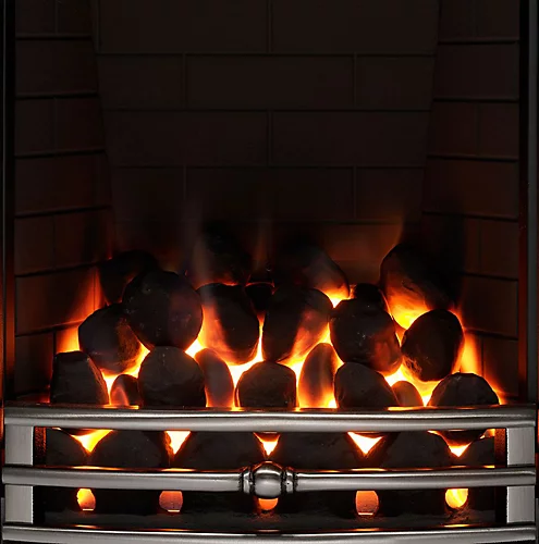 Focal Point Soho Full Depth Chrome Effect Slide Control Gas Fire 2 Focal Point Soho Full Depth Chrome Effect Slide Control Gas Fire - Image 2