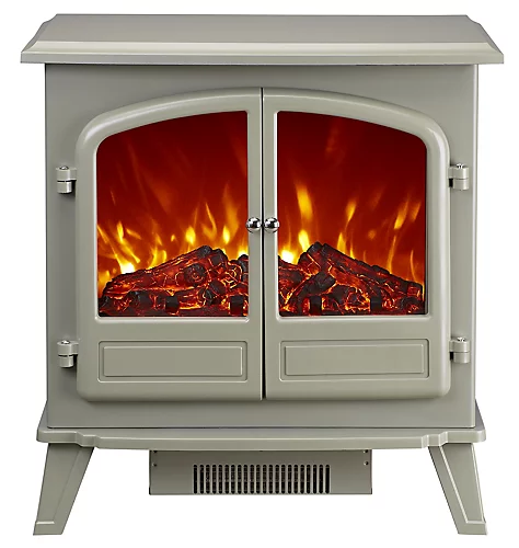 Focal Point Weybourne Traditional 1.85kW Matt Sage Grey Electric Stove 2 Focal Point Weybourne Traditional 1.85kW Matt Sage Grey Electric Stove - Image 2