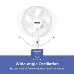 Geepas 16" Oscillating Pedestal Fan Electric Floor Stand Cooling Fan Home Office -Diy geepas 16 oscillating pedestal fan electric floor stand cooling fan home office6294016355801 03c MP