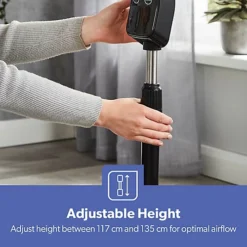 Geepas Black 16" 5 Blades Pedestal Fan With Remote Control Floor Standing Oscillating -Diy geepas black 16 5 blades pedestal fan with remote control floor standing oscillating6294015552966 06c MP