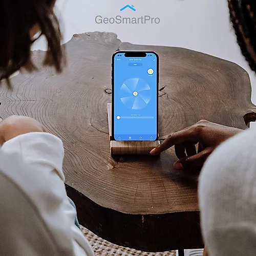 GeoSmartPro AirGo 16" Smart Pedestal Fan With App & Voice Control & Timer Settings 3 GeoSmartPro AirGo 16" Smart Pedestal Fan With App & Voice Control & Timer Settings - Image 3