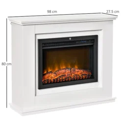 HOMCOM 1kW/2kW Electric Fireplace Suite With Remote Control Timer Safe Cut-Off 6 HOMCOM 1kW/2kW Electric Fireplace Suite With Remote Control Timer Safe Cut-Off -Diy homcom 1kw 2kw electric fireplace suite with remote control timer safe cut off5056534525422 03c MP