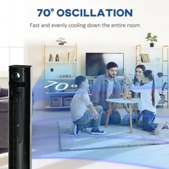 HOMCOM Aroma Tower Fan Cooling For Bedroom W/ Oscillating, Black -Diy homcom aroma tower fan cooling for bedroom w oscillating black5056534558307 06c MP
