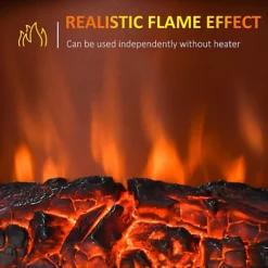 HOMCOM Electric Fireplace 1 & 2KW LED Fire Remote Control Heater Silver 7 HOMCOM Electric Fireplace 1 & 2KW LED Fire Remote Control Heater Silver -Diy homcom electric fireplace 1 2kw led fire remote control heater silver5055974832022 06c MP