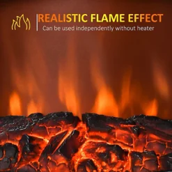 HOMCOM Free Standing Fireplace Flame Effect Electric Heater Log Burning Black 7 HOMCOM Free Standing Fireplace Flame Effect Electric Heater Log Burning Black -Diy homcom free standing fireplace flame effect electric heater log burning black5060348509523 06c MP