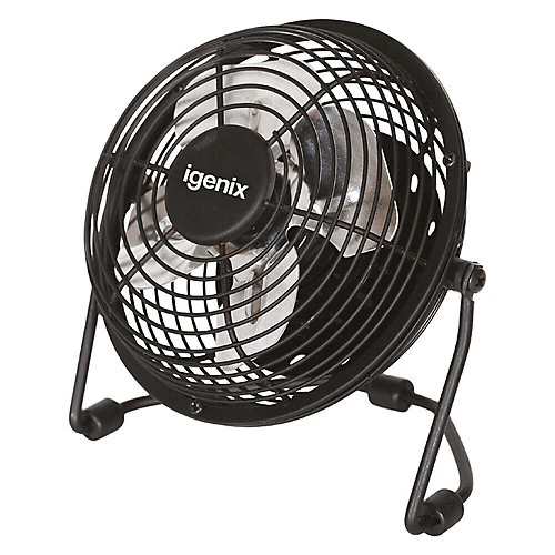 Igenix DF0004 USB Desk Fan, 4-Inch, Black (Pack Of 3) 4 Igenix DF0004 USB Desk Fan, 4-Inch, Black (Pack Of 3) - Image 4