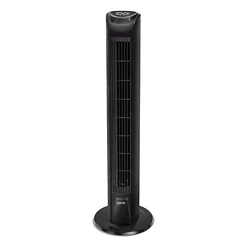 Igenix DF0035TBL Tower Fan, Oscillating, 7.5 Hour Timer, 29 Inch, Black 1 Igenix DF0035TBL Tower Fan, Oscillating, 7.5 Hour Timer, 29 Inch, Black