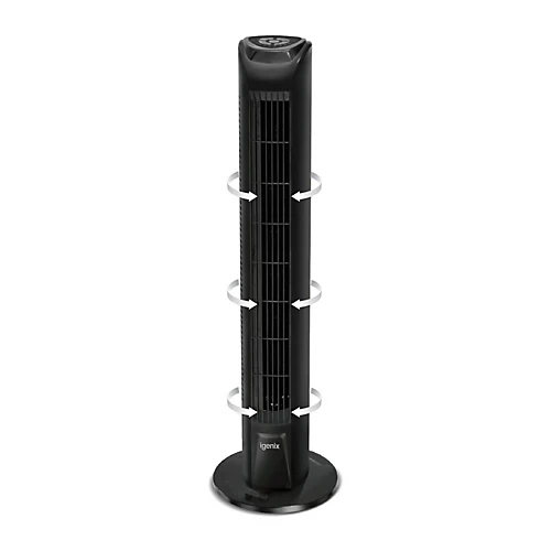 Igenix DF0035TBL Tower Fan, Oscillating, 7.5 Hour Timer, 29 Inch, Black 3 Igenix DF0035TBL Tower Fan, Oscillating, 7.5 Hour Timer, 29 Inch, Black - Image 3