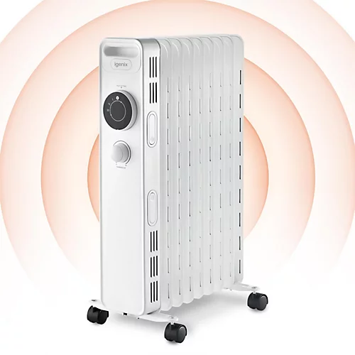 Igenix IG2620, Oil Filled Radiator Heater, 2kW/2000 W, Safety Cut Off 1 Igenix IG2620, Oil Filled Radiator Heater, 2kW/2000 W, Safety Cut Off