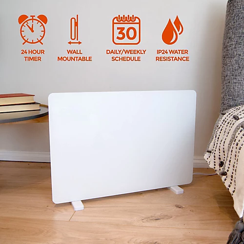 Igenix IG9521WIFI, Smart Glass Panel Heater 2000 W, Amazon Alexa, White 4 Igenix IG9521WIFI, Smart Glass Panel Heater 2000 W, Amazon Alexa, White - Image 4