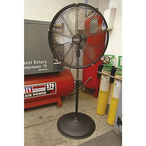 Industrial 20" Oscillating Pedestal Fan - 3 Speed - High Velocity - Guarded 4 Industrial 20" Oscillating Pedestal Fan - 3 Speed - High Velocity - Guarded - Image 4