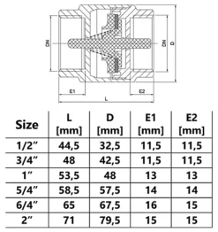 Invena 1 Inch Non-Return Check Valve Brass 12 Bar Female X Female 5 Invena 1 Inch Non-Return Check Valve Brass 12 Bar Female X Female -Diy invena 1 inch non return check valve brass 12 bar female x female5902626230036 03c MP