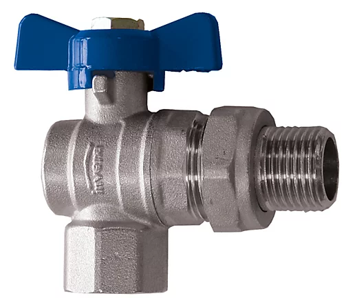 Invena 3/4 Inch Water Angled Ball Valve With Butterfly Handle Female X Male 1 Invena 3/4 Inch Water Angled Ball Valve With Butterfly Handle Female X Male
