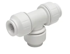 JG Speedfit White Push-fit Equal Pipe Tee (Dia)22mm X 22mm X 22mm, Pack Of 5