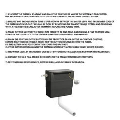 KeyPlumb Mechanical Concealed Cistern XTY006 With Cable Dual Flush Button WRAS -Diy keyplumb mechanical concealed cistern xty006 with cable dual flush button wras5055146182566 04c MP