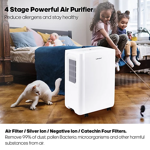 LEXENT Mevagissey 24L UVC Air Purifying Dehumidifier Low Energy, Prevents Damp & Condensation, Reduces Allergens, Odours And Gases 2 LEXENT Mevagissey 24L UVC Air Purifying Dehumidifier Low Energy, Prevents Damp & Condensation, Reduces Allergens, Odours And Gases - Image 2