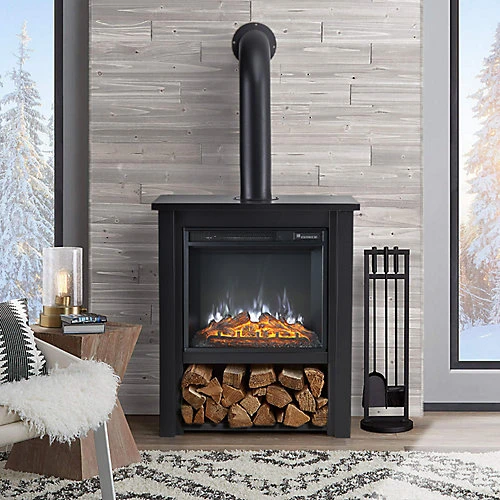 Livingandhome Retro Stove Fireplace Electric Stove 6 Flame Colors Brightness Adjustable With Remote Control 30 Inch 1 Livingandhome Retro Stove Fireplace Electric Stove 6 Flame Colors Brightness Adjustable With Remote Control 30 Inch