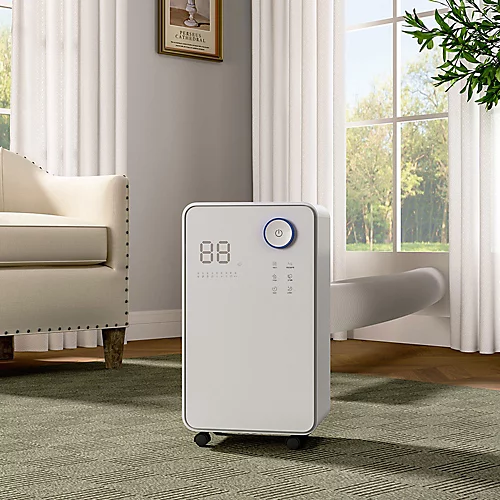 Livingandhome WiFi 16L Dehumidifier With Wheels 1 Livingandhome WiFi 16L Dehumidifier With Wheels