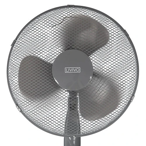 LIVIVO 16-Inch Pedestal Standing Floor Fan - Adjustable Height, 3-Speed Settings, And Oscillating Function In Sleek Black Design 3 LIVIVO 16-Inch Pedestal Standing Floor Fan - Adjustable Height, 3-Speed Settings, And Oscillating Function In Sleek Black Design - Image 3