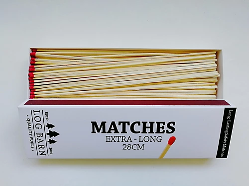 Log-Barn Extra-Long Safety Matches, Multipack Of 12 Boxes, Each Containing Approximately 90 Matches - Ideal For Open Fires, Pizza 2 Log-Barn Extra-Long Safety Matches, Multipack Of 12 Boxes, Each Containing Approximately 90 Matches - Ideal For Open Fires, Pizza - Image 2