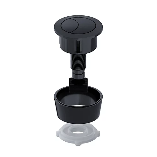 Matt Black Dual Flush Toilet Push Button For Cable Operated Cisterns 1 Matt Black Dual Flush Toilet Push Button For Cable Operated Cisterns