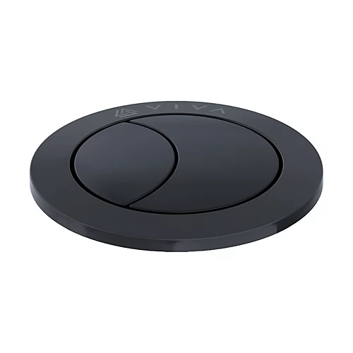 Matt Black Dual Flush Toilet Push Button For Cable Operated Cisterns 2 Matt Black Dual Flush Toilet Push Button For Cable Operated Cisterns - Image 2