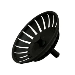 Matt Black Kitchen Sink Basket Strainer Waste & Plug No Overflow -Diy matt black kitchen sink basket strainer waste plug no overflow5060966973164 03c MP