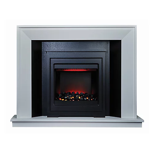 Mayford White Electric LED Electric Fire Suite 1 Mayford White Electric LED Electric Fire Suite