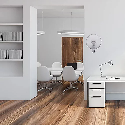 MYLEK 16" Wall Fan White - Oscillating Design With 3 Speed Settings & 2 Fan Modes - Remote Control Or Manual 3 MYLEK 16" Wall Fan White - Oscillating Design With 3 Speed Settings & 2 Fan Modes - Remote Control Or Manual - Image 3