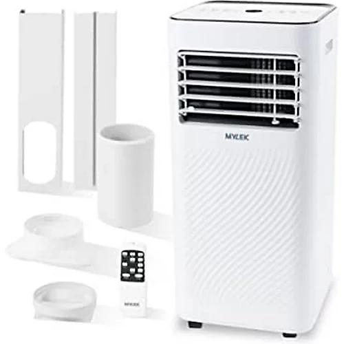 Mylek Air Conditioner Unit 9000BTU Portable Cooling Cold Air, Dehumidifier, Two Fan Speeds 1 Mylek Air Conditioner Unit 9000BTU Portable Cooling Cold Air, Dehumidifier, Two Fan Speeds