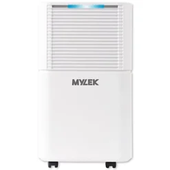 MYLEK Dehumidifier 12L/Day, Humidity Sensor, Continuous Drainage Option, Drying Clothes, Damp Rooms, Mould