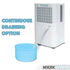 MYLEK Dehumidifier 12L/Day, Humidity Sensor, Continuous Drainage Option, Drying Clothes, Damp Rooms, Mould -Diy mylek dehumidifier 12l day humidity sensor continuous drainage option drying clothes damp rooms mould5056411330279 06c MP