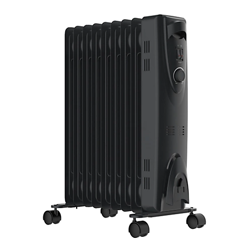 MYLEK Oil Filled 2000w Heater Radiator Thermostat 3 Heat Settings Charcoal Grey 1 MYLEK Oil Filled 2000w Heater Radiator Thermostat 3 Heat Settings Charcoal Grey