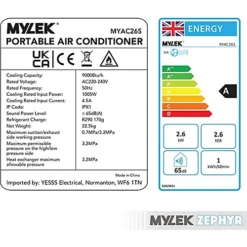Mylek Portable 3-1 Cold Air Conditioner Dehumidifier, Cooling Fan, Two Fan Speeds, Digital Display, Remote 7 Mylek Portable 3-1 Cold Air Conditioner Dehumidifier, Cooling Fan, Two Fan Speeds, Digital Display, Remote -Diy mylek portable 3 1 cold air conditioner dehumidifier cooling fan two fan speeds digital display remote5056411330019 04c MP
